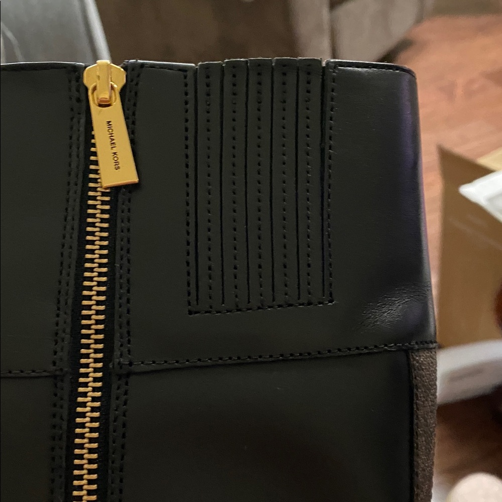 Michael Kors Black and Brown riding boots - Picture 6 of 6
